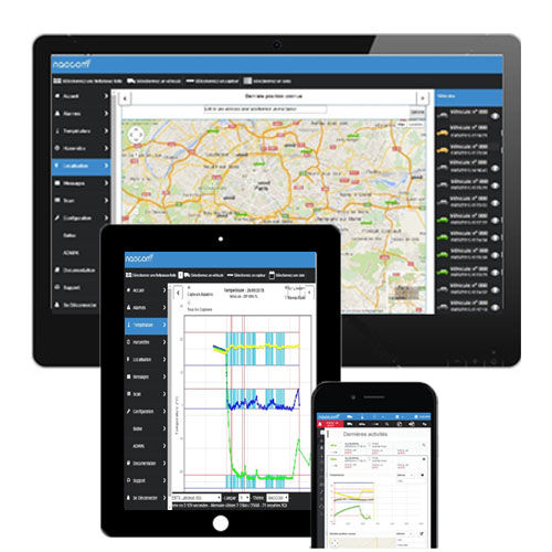 Plateforme tracabilite temperatures geolocalisation SPYRFID MobiTemp plateforme