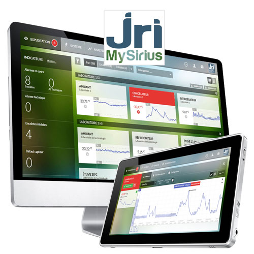 Temperature and other Parameters Monitoring Web Platform JRIMySirius